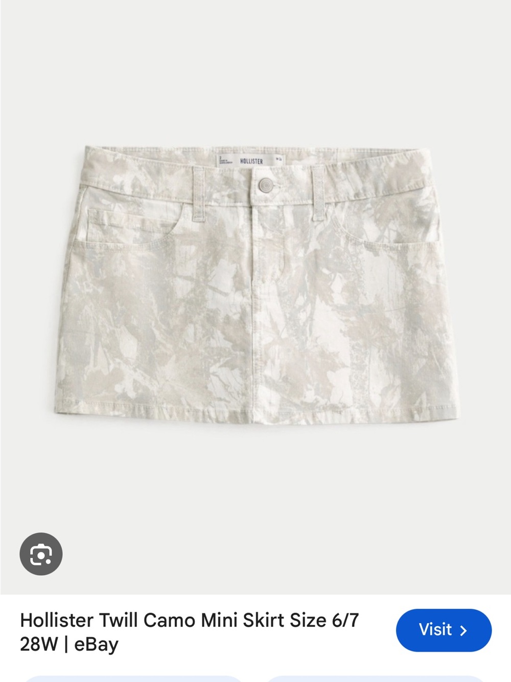Hollister Camo Mini Skirt - Picture 3 of 3